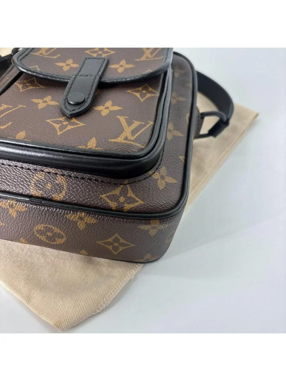 Louis Vuitton Monogram Macassar Christopher Shoulder